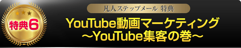 特典6:YouTube動画マーケティング ~YouTube集客の巻~